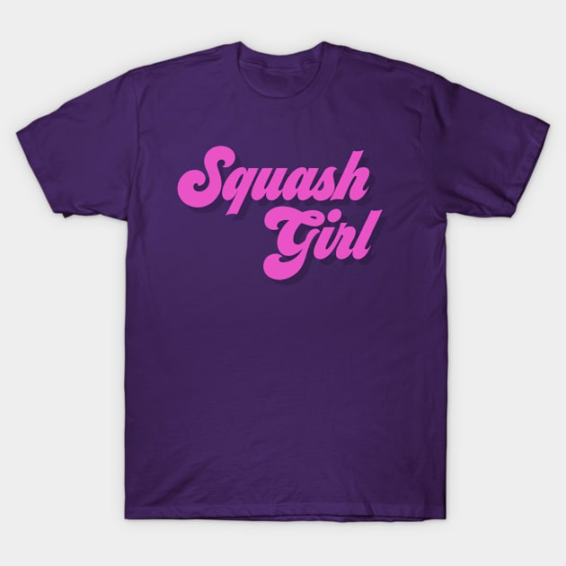 Squash Girl pink T-Shirt by Sloop